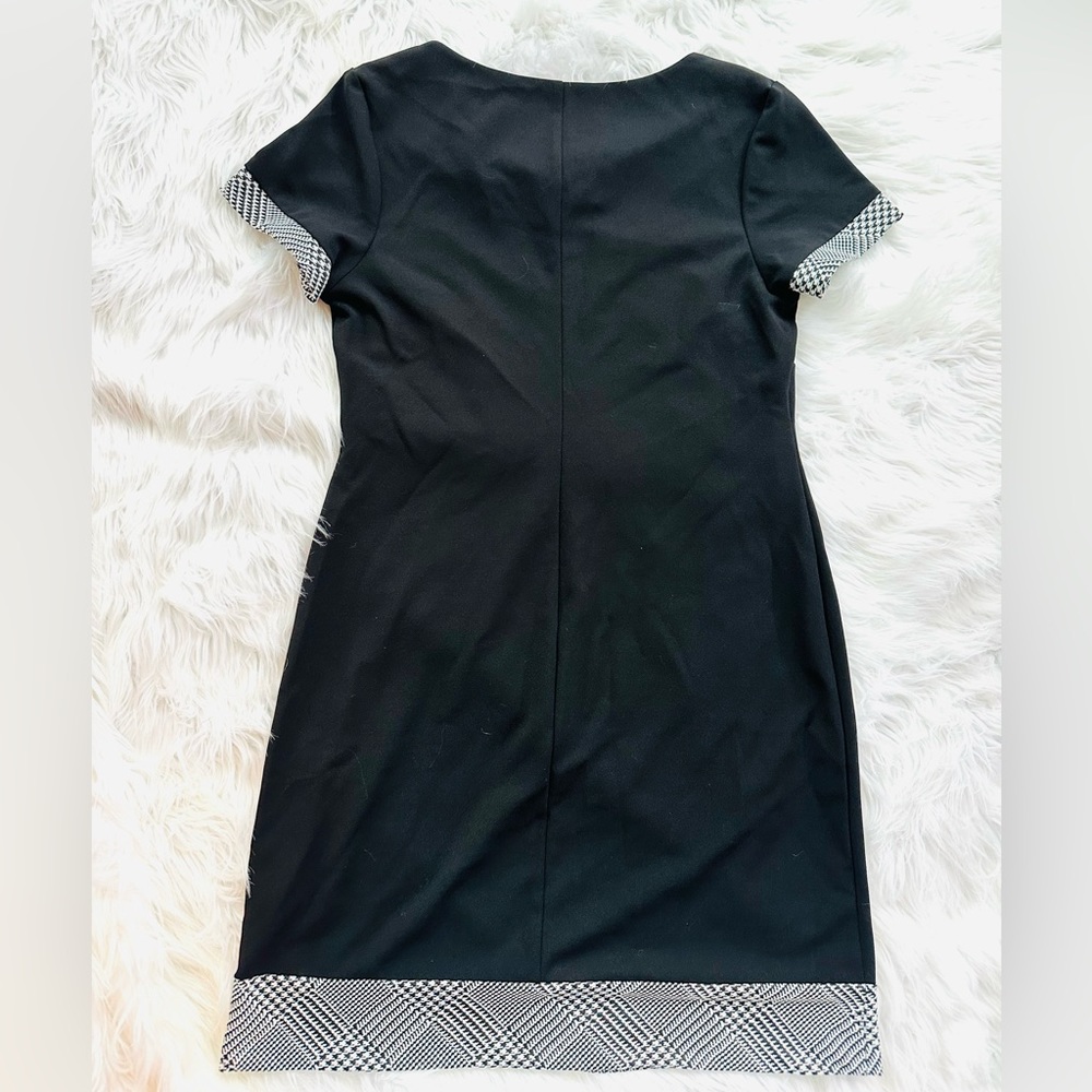 Connected Apparel Black Midi Dress Size 12 - Picture 3 of 10